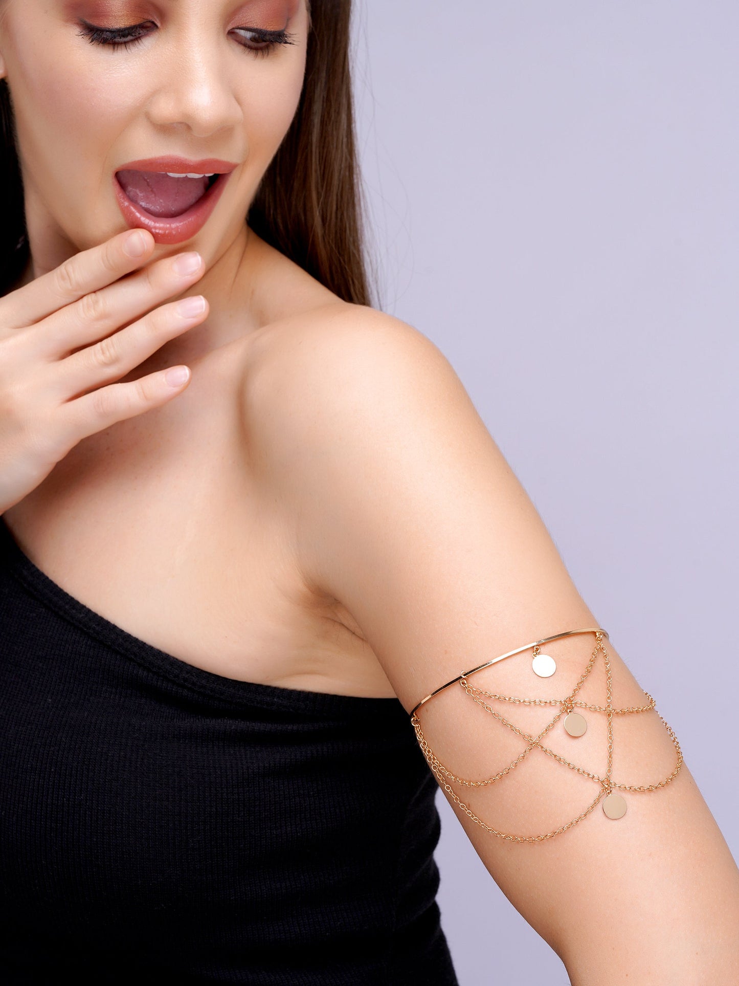 "Utsav" Festive Coin Drape Armlet (Bajuband)