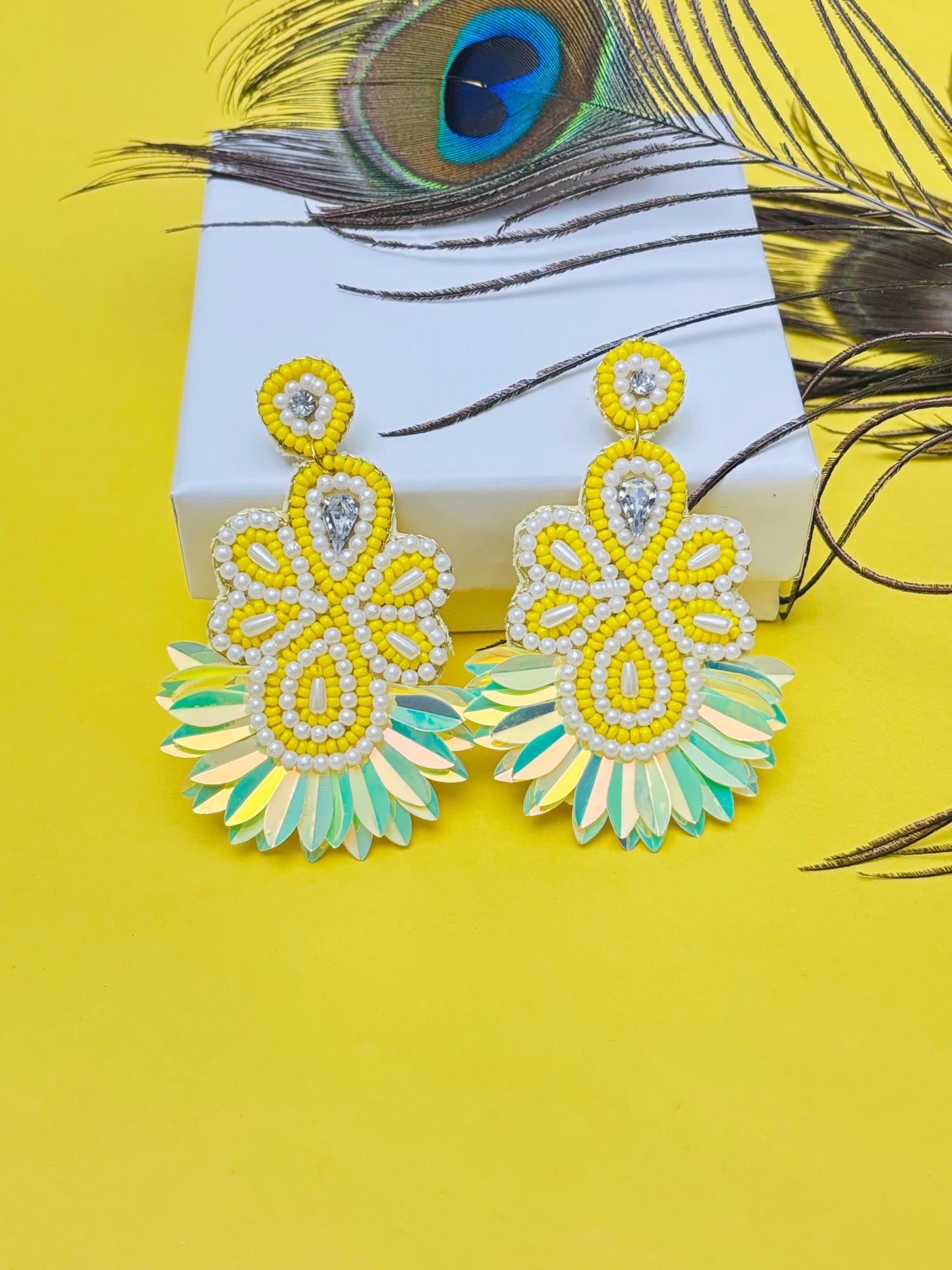"Sunshine Radiance" Statement Dangler Earrings