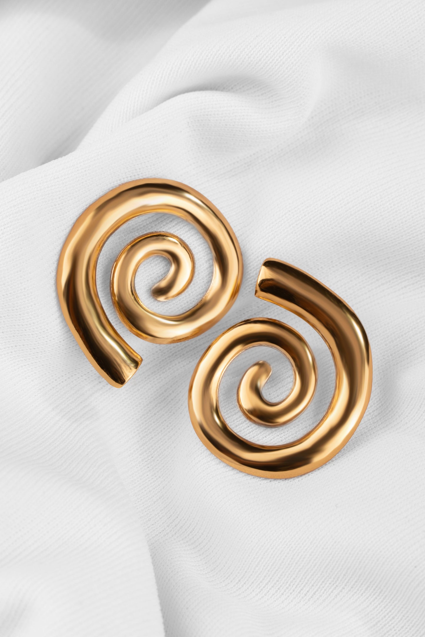 Golden Spiral Elegance Earrings