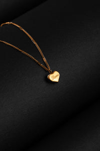 Timeless "Love" Engraved Heart Necklace