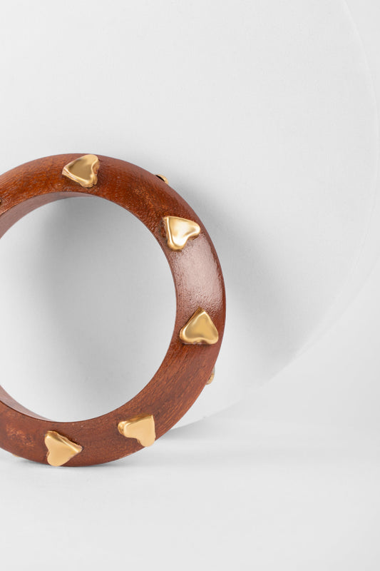 Golden Heartwood Bangle
