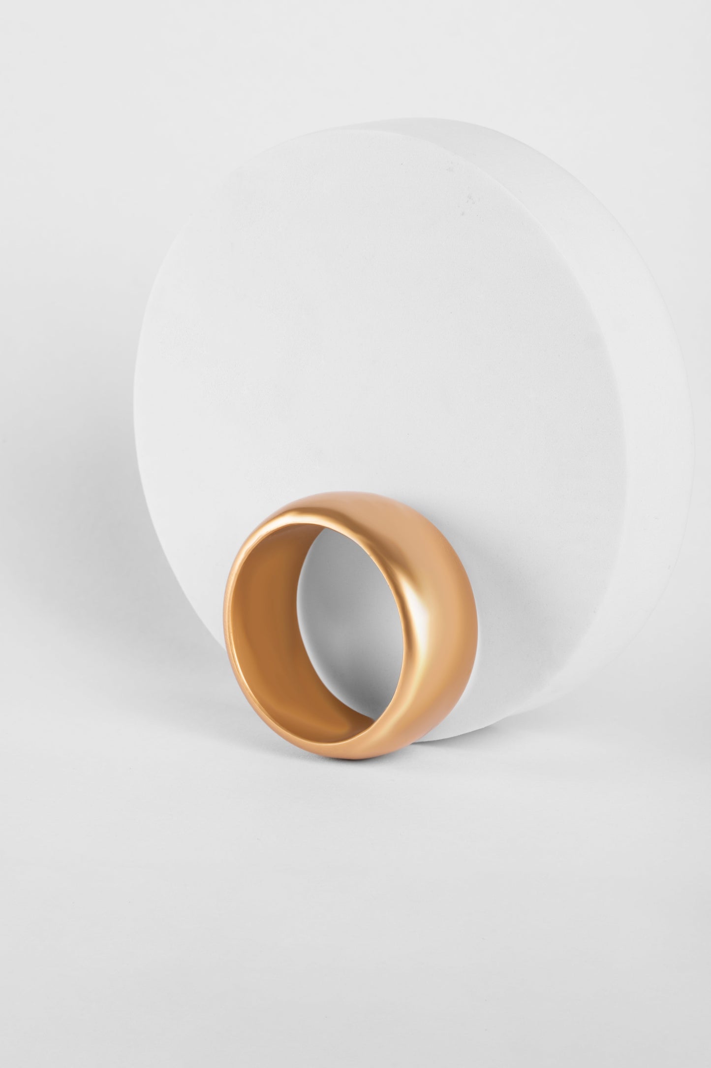 Chic Matte Gold Dome Bangle