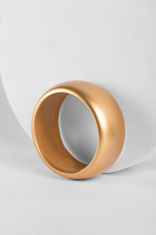 Chic Matte Gold Dome Bangle