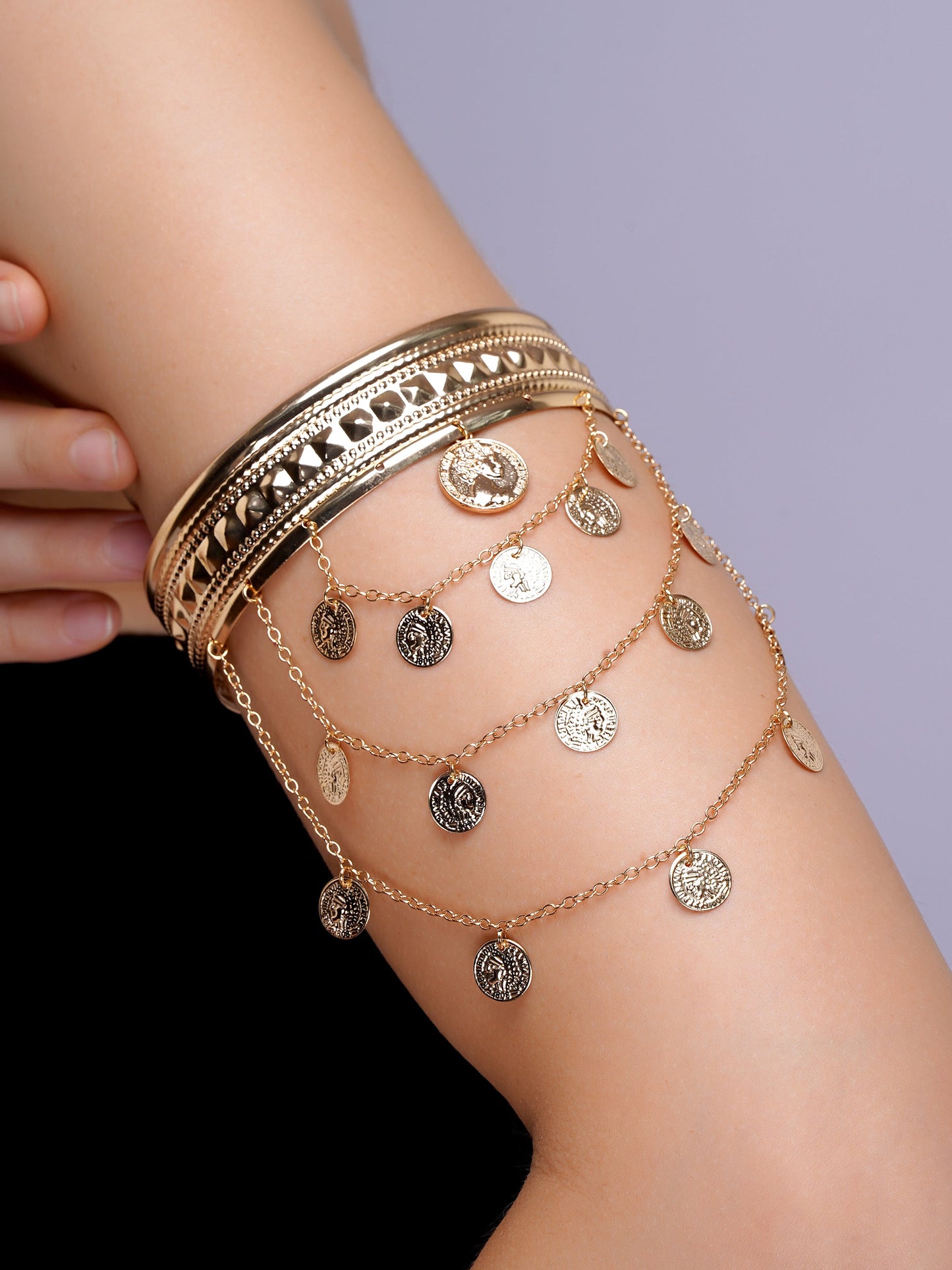 "Gypsy Soul" Draped Coin Armlet