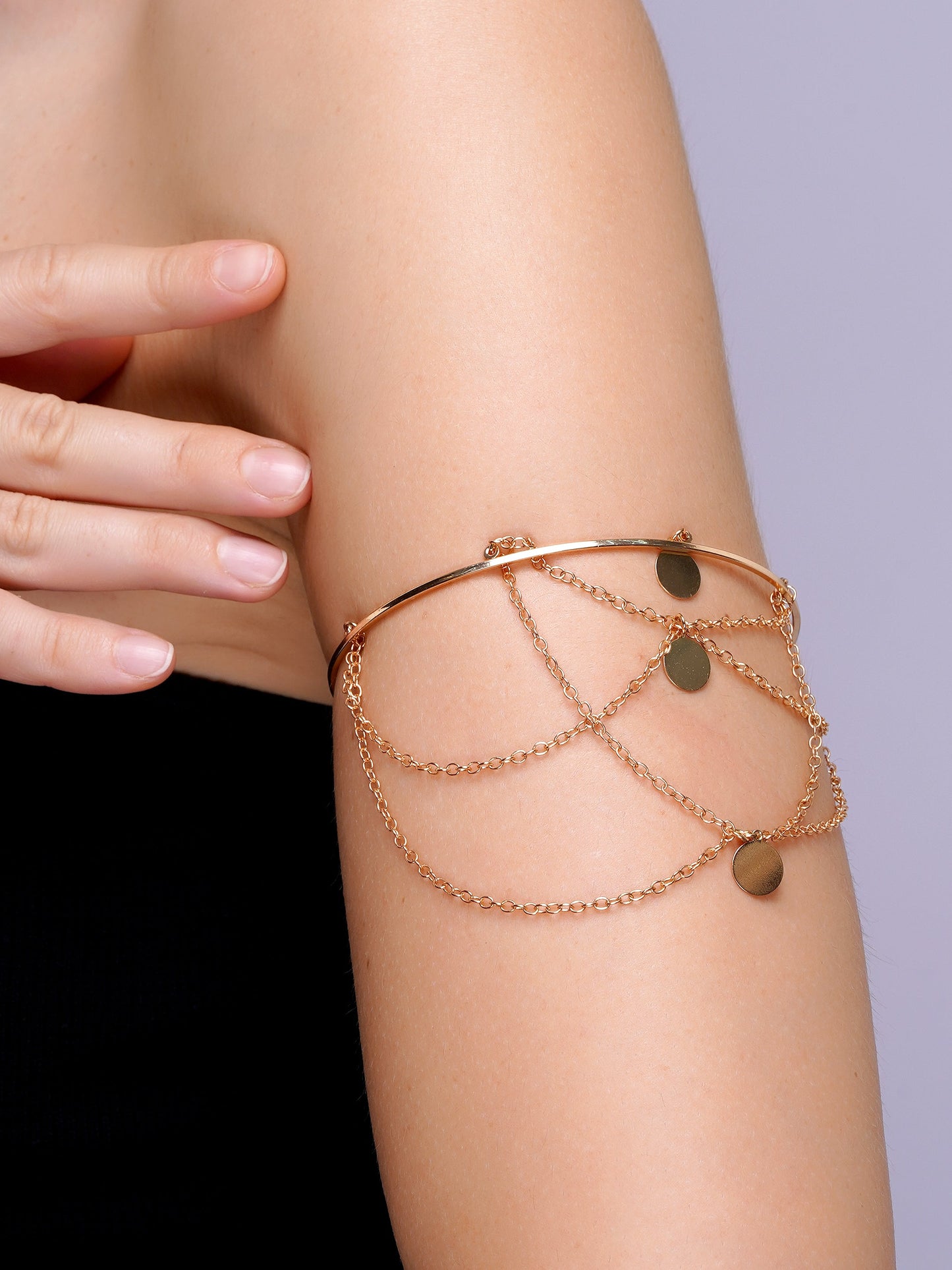 "Utsav" Festive Coin Drape Armlet (Bajuband)