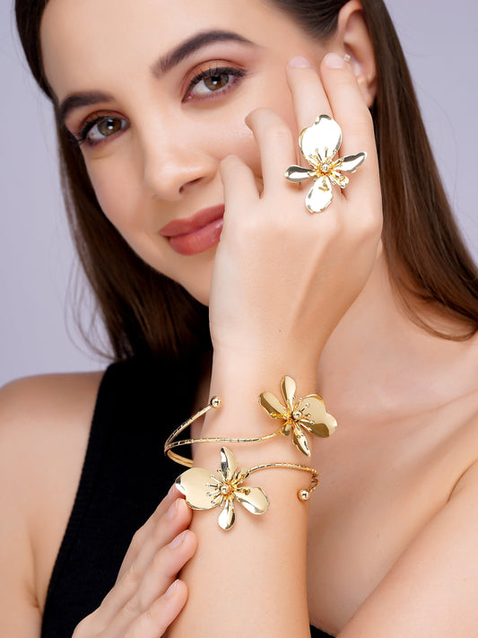"Orchid Éclat" Sculptural Jewelry Set