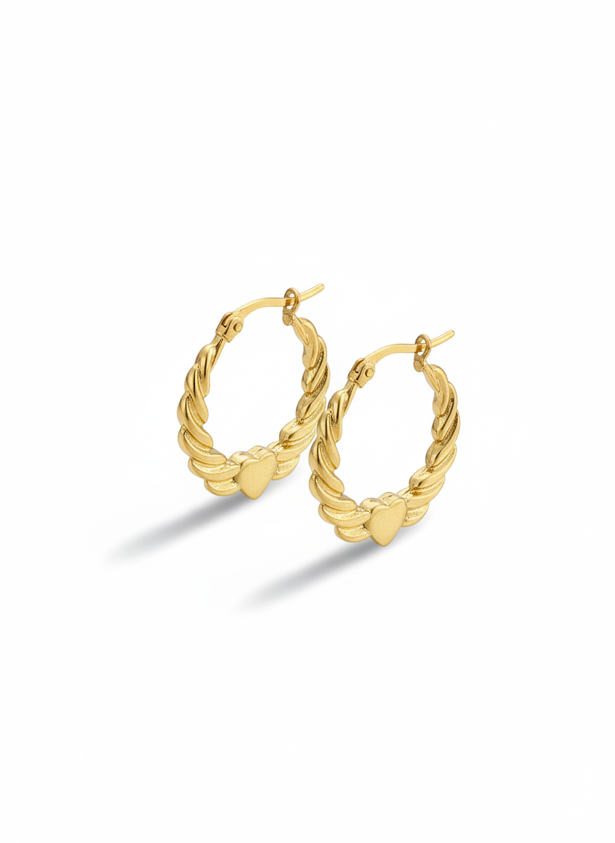 Stylish Floral Earrings with Pearl Center