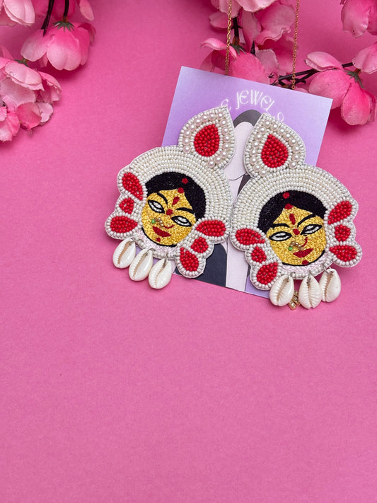 Divine Grace Beaded Art Earrings