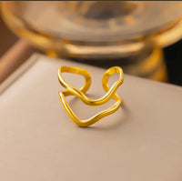 Anti tarnish ring golden